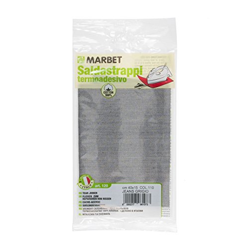 Marbet MB120.110 | Baumwoll-Flicken | Zum Aufbügeln | 40 x 15 cm | grauer Jeansstoff Marbet MB120.110 | Baumwoll-Flicken | Zum Aufbügeln | 40 x 15 cm | grauer Jeansstoff von Marbet