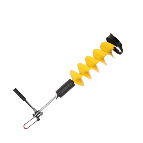 8 Zoll Eisschnecken, Eisfischereisenschnecken 8 Zoll Durchmesser 28 Zoll Länge Nylon Ice Auger Drill Bit Ice Fishing Auger für Eis, Insertion-Extraction-Werkzeuge von Marhynchus