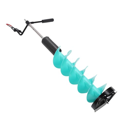 Eisbohrschnecken, Eisfischereisenschnecken 8 Zoll Durchmesser 75 Cm Länge Nylon Ice Auger Drill Bit Ice Fishing Auger mit 70 Cm, Auger -Bohrer -Bits von Marhynchus