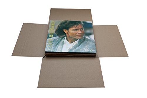 100 St. LP Export Versandkartons für variabel 1-10 St. Vinyl Schallplatten 2-wellig Maxi Single Versandtasche Box sehr stabil von Mari-Medienverpackungen