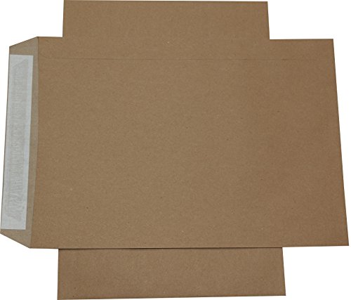 100 St. Versandtaschen DIN E4 braun 110 gr. Kuvert 280 x 400 mm Haftklebend Briefumschläge HK von Mari-Medienverpackungen