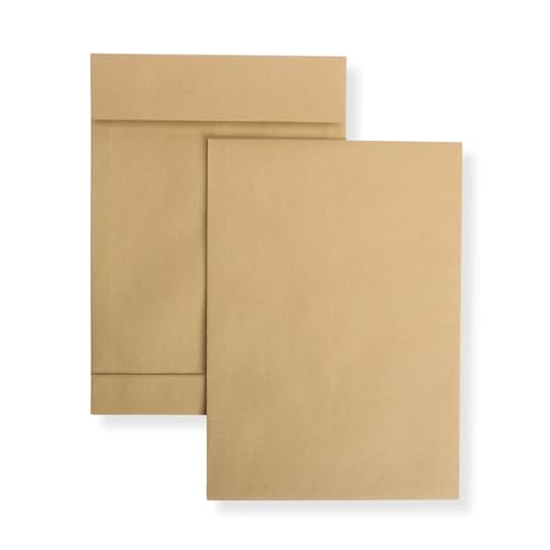 750 Stück Faltentaschen 250x353x40 mm B4 braun haftklebend ohne Fenster Versandtaschen Umschläge Briefumschläge von Mari-Medienverpackungen