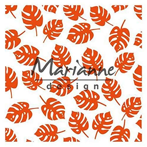 Marianne Design, Design Prägeschablone Tropische Blätter für Papierbastelarbeiten, 15,1 x 15,3 cm von Marianne Design