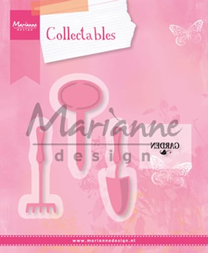 Marianne Design COL1346 Collectables Garten - Stempel und Stanzschablone für die Kartengestaltung und Scrapbooking, Metal, rosa, 1,7 x 6 x 0,4 cm von Marianne Design