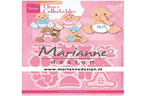 Marianne Design COL1479 Collectables Eline's Babies Sammelfiguren Eline Babys, Metall, rose, S von Marianne Design