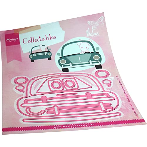 Marianne Design Sammlerstücke, Auto von Marleen, aufwendige Designs und geprägte Details für Papierbastelarbeiten, Rosa, Einheitsgröße von Marianne Design