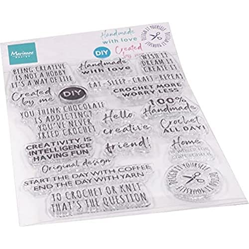 Marianne Design CS1072 Clear Silikonstempel, Crafting Gefühle, zum Stanzen Bastelarbeiten und Präzision Stamping Papercrafts, Aus Plastik, transparent, one size von Marianne Design