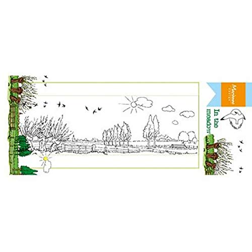 Marianne Design Clear Silikonstempel, Auf der Wiese, zum Stanzen Bastelarbeiten und Präzision Stamping Papercrafts von Marianne Design