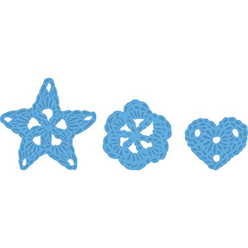 Marianne Design LR0380 Creatables Häkelnadel - Stanzschablone und Prägeschablone für die Kartengestaltung und Scrapbooking, Metal, blau, 5,2 x 5 x 0,4 cm von Marianne Design