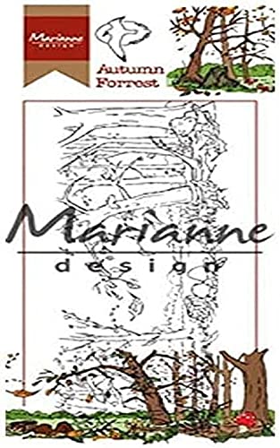 Marianne Design HT1636 Transparenter Waldstempel, Kunststoff, durchsichtig, 14.2 X 5.1 Cm von Marianne Design