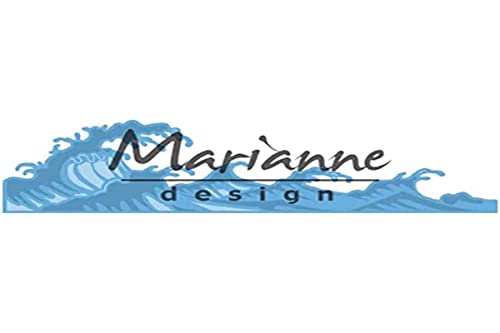 Marianne Design MDLR0600 Waves Stanzform, Metall, blau, M von Marianne Design