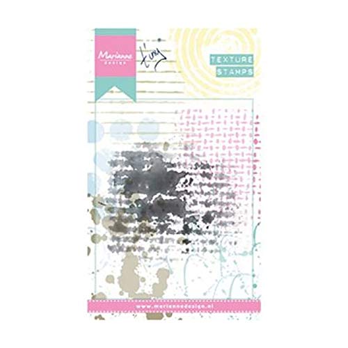 Marianne Design MM1616 Clear Silikonstempel, Impressum, zum Stanzen Bastelarbeiten und Präzision Stamping Papercrafts, Kunststoff, transparent, 100x165 von Marianne Design