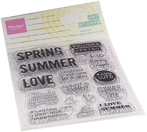 Marianne Design MM1639 Clear Silikonstempel, Summer time, zum Stanzen Bastelarbeiten und Präzision Stamping Papercrafts, Silikon, transparent, Einheitsgröße von Marianne Design