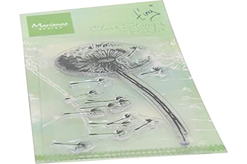 Marianne Design TC0898 Clear Silikonstempel, Tiny's Border-Pusteblume, zum Stanzen Bastelarbeiten und Präzision Stamping Papercrafts, Acryl Silikon, transparent, One Size von Marianne Design