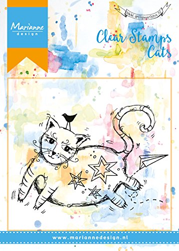 Marianne Design MM1611 Transparente Stempel Dicke Katze, Silikon, 10.0 x 14.0 x 0.5 cm von Marianne Design