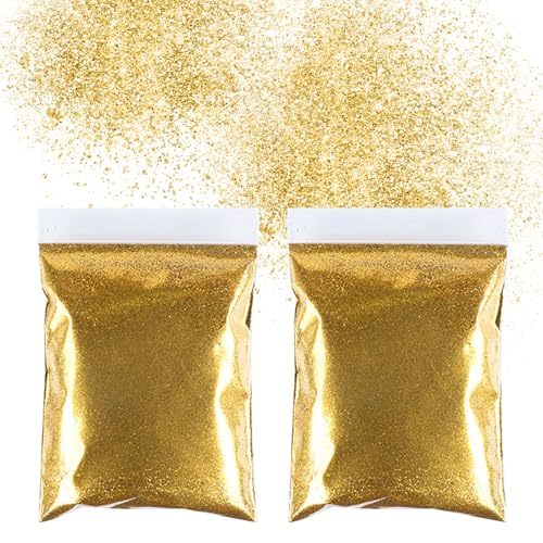 Glitzerpulver Set 100g,Glitzerpulver Zum Basteln,Gold Glitzerpulver, Glitzerpuder Für Nägel,Masquerade, Epoxidharz Glitzer,DIY,Nagelkunst von Marjoramy