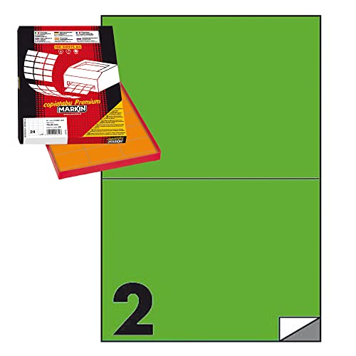 Fjodorowitsch Markin 210 C509ve Rechteck Permanent Grün 200pièce (S) Etikett selbstklebend – Etiketten auto-collantes (grün, rechteckig, permanent, A4, Zellstoff, 70 g/m²) von MarkIn