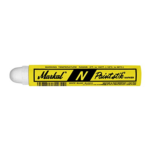 Markal N-Paintstik Solid Paint Ambient Surface Marker, trocknet über Nacht, weiß, 12 von Markal