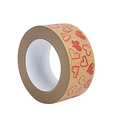 Marke Papierklebeband Valentinstag Herz 50mm/50m Klebeband Paketband Packband (12 Rollos) von Marke