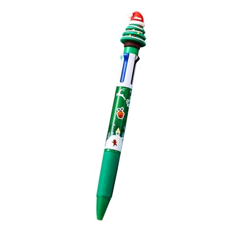 Legami 0,5 mm Mehrfarbiger Stift 4 in 1 Weihnachtskugelschreiber Kugelschreiber Shuttle-Stift Schreibgerät Cartoon Pen - Ein perfektes niedliches Weihnachts geschenk für Freunde (Weihnachtsmütze) von Marlene1988