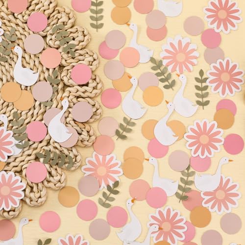 Marspark Silly Goose Konfetti mit Gänseblümchen-Motiv, doppelseitig, Tischdekoration, Gänseblümchen, Kreise, Papierstreuungen für Babyparty, Braut, Hochzeit, Geburtstag, Party, Dekoration, Zubehör Marspark Silly Goose Konfetti mit Gänseblümchen-Motiv, doppelseitig, Tischdekoration, Gänseblümchen, Kreise, Papierstreuungen für Babyparty, Braut, Hochzeit, Geburtstag, Party, Dekoration, Zubehör von Marspark