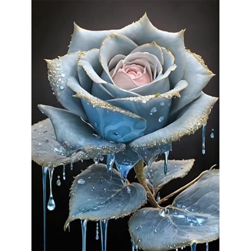 DIY Diamant Painting Rose Set, 5D Diamond Painting Kits für Erwachsene Voller Diamond Art Paint mit Diamanten Gem Art Craft für Home Wall Decor (50x70cm,A) von Martin Kench