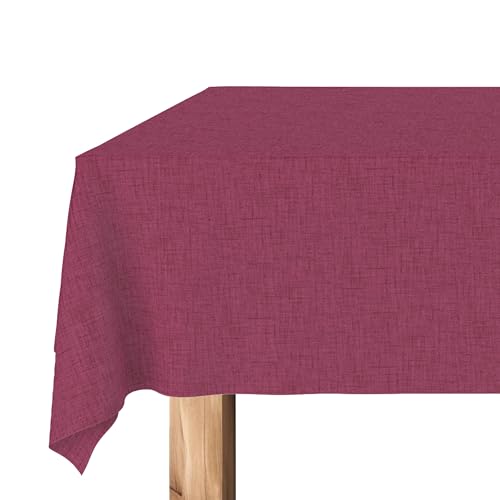 Martina Home Harzbeschichtete Tischdecke Levante, 140 x 140 cm, Aubergine von Martina Home