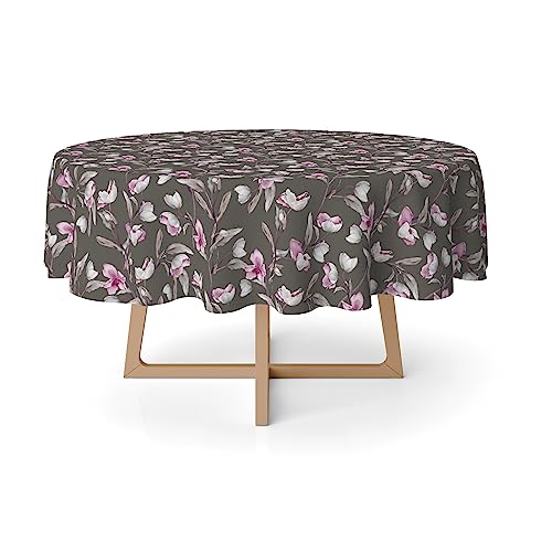 Martina Home Harzbeschichtete Tischdecke Olga, rund,140 cm, Magenta von Martina Home