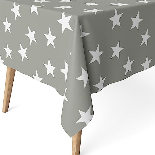 Martina Home Harzbeschichtete Tischdecke Polar, 260 x 140 cm, Grau von Martina Home