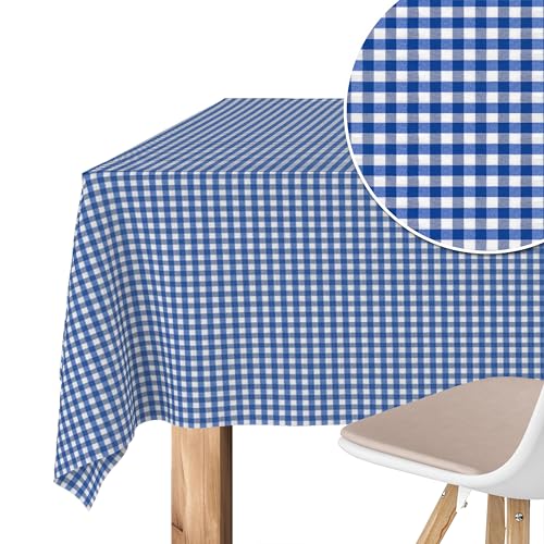 Martina Home Tischdecke mit Teflonbeschichtung Petit Vichy, 250 x 140 cm, Königsblau von Martina Home