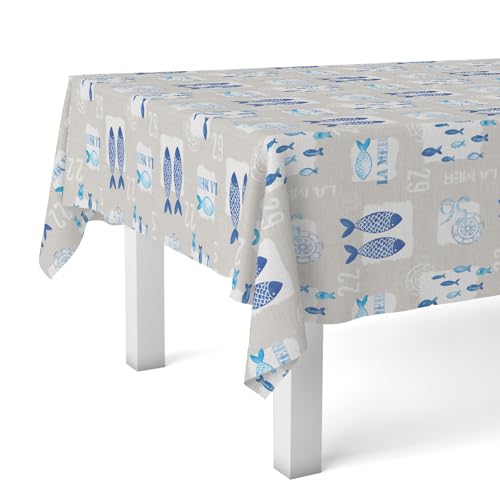 Martina Home Tischdecke, Wachstuch Fish, einzigartig, 240 x 140 cm Martina Home Tischdecke, Wachstuch Fish, einzigartig, 240 x 140 cm von Martina Home