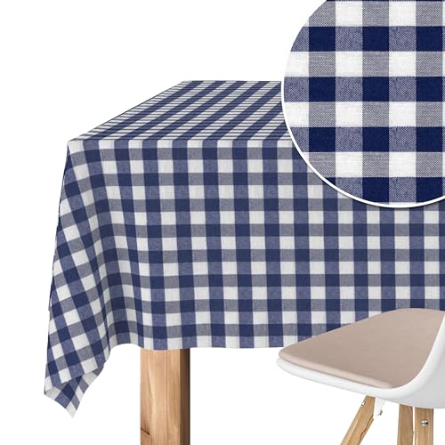 Martina Home – Vichy Teflon-Tischdecke – Marina – 300 x 140 cm von Martina Home