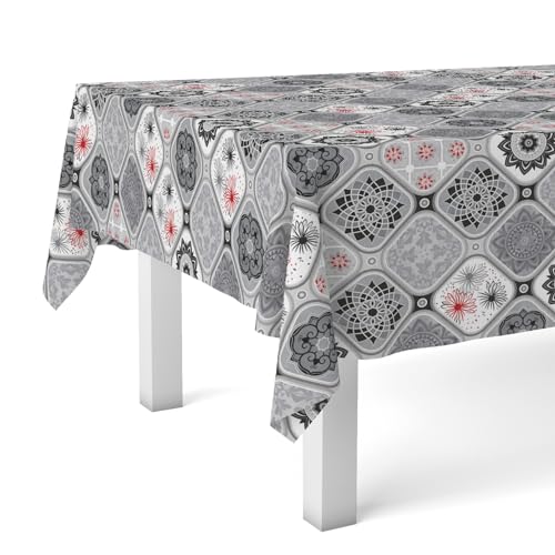 Martina Home Wachstuchtischdecke Jucar, 140 x 140 cm, Grau von Martina Home