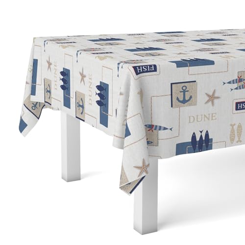 Martina Home Wachstuchtischdecke Meer, rund, 140 cm, Blau von Martina Home