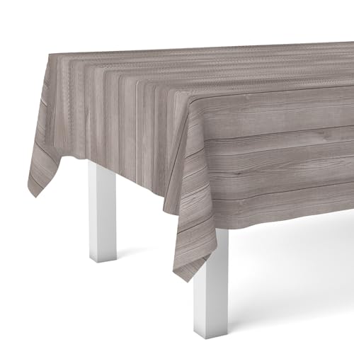 Martina Home Wachstuchtischdecke Wood, 100 x 140 cm, Braun von Martina Home