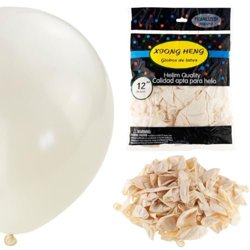 LUFTBALLONS 100PCS PERLE WEISS HOCHZEIT KOMMUNION GEBURTSTAG, Hochzeit Weiße Perlweiß Latex Ballons Weiss Ballon mit Transparent Party Luftballon Geburtstag Hochzeit Taufe Braut von Martom