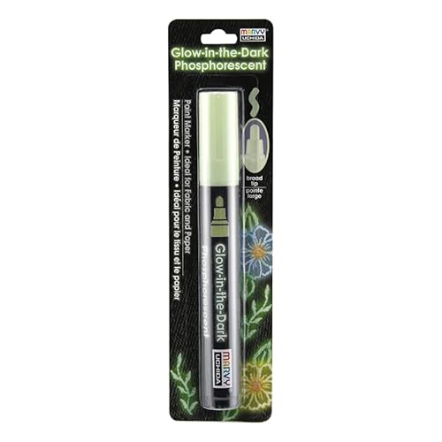 Glow In The Dark Green Fabric Marker von Marvy Uchida