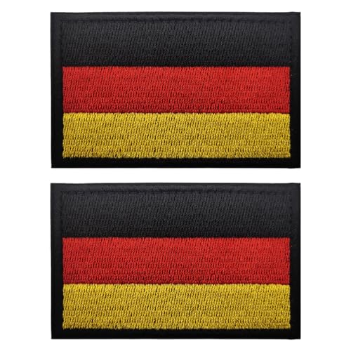 Deutschland IR Infrarot Reflektierende Patches Klett Militär, Deutsche Militär-Armbinde, Deutschland Flaggen Patch Gestickt Abzeichen, Klett Patches für Kleidung Rucksack (stil 8) von Marypaty