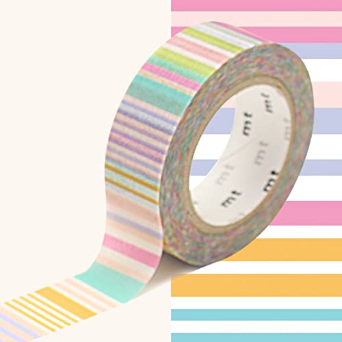 Masking Tape Dekoratives Klebeband mehrzeilig Pastellfarben - 1,5 cm x 7 m von Masking Tape