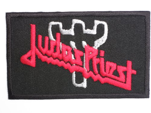 Judas Priest Aufnäher zum Aufnähen oder Aufbügeln, Schwermetall-Applikation, 8,6 cm von Mason's
