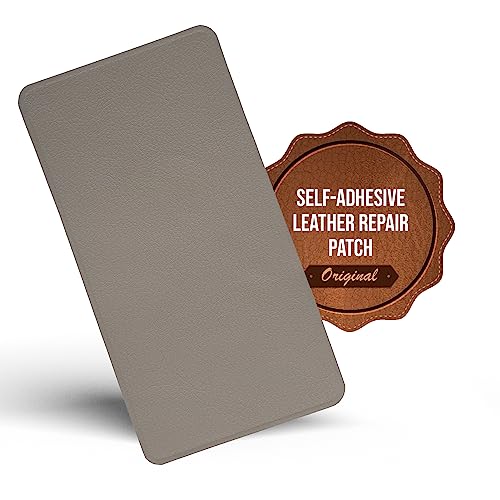 MastaPlasta Selbstklebende Premium Leder Reparatur Patch - Taupe Leder - 20cm x 10cm. Sofortige Polsterung Qualität Patch für Sofas, Auto Interieur, Taschen, Jacken von MastaPlasta