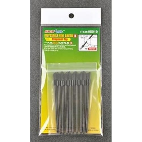 Master Tools 8019 Disposable Mini Diagonal Brush, 10 PCS von Master Tools