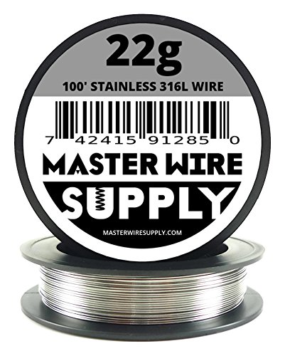 Edelstahl 316L – 30 m – 22 Gauge Draht von Master Wire Supply