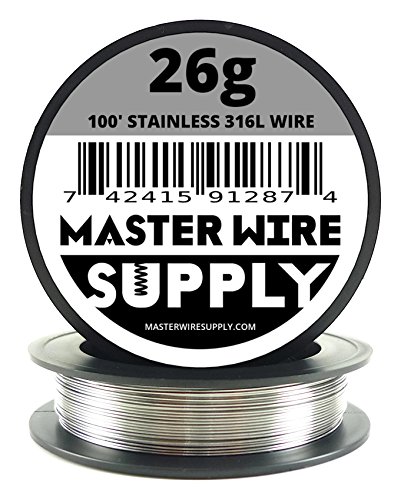 Edelstahl 316L Edelstahldraht – 30 m – 26 Gauge von Master Wire Supply