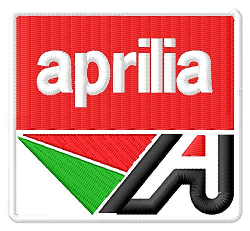 Aprilia A Patch Racer Racing Motorbike Motobike Motorcycle RX 125 Moto 6.5 Aufnäher Parche Bordado Brodé Patch écusson Toppa ricamata von Masterpatch