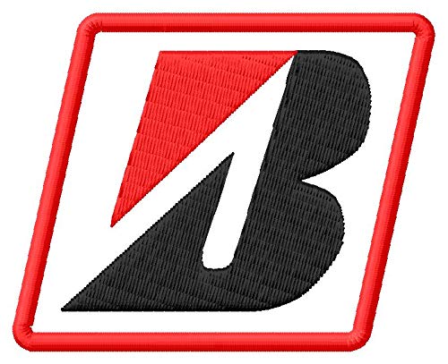 Bridgeston B Patch Racer Racing Motorrad Motorrad Aufnäher parche Bordado brodé Patch écusson Toppa ricamata von Masterpatch