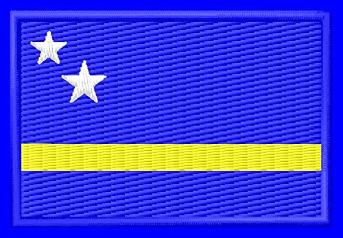 Flagge Curacao Aufnäher Parche Bordado Brodé Patch écusson Toppa Ricamata von Homry