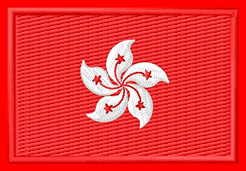 Flagge Hongkong Aufnäher Parche Bordado Brodé Patch écusson Toppa Ricamata von Masterpatch