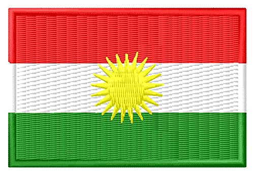 Flagge Kurdistan Patch Aufnäher Parche Bordado Brodé Patch écusson Toppa ricamata von LZBBD