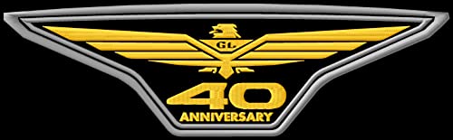 Masterpatch Aufnäher für Fans Hon Gold Wing 40th Anniversary Goldwing XL Patch für Honda Goldwing Bikers Chopper Motorrad Motobike Parche Bordado Brodé Patch écusson Toppa Ricamata von Masterpatch